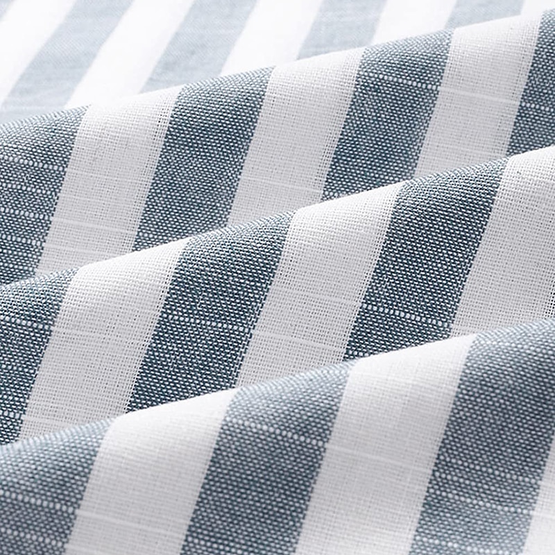 Men's Shirt Casual Shirt Striped Shirts grey blue Black Blue Green Gray Short Sleeve Stripe Turndown Outdoor Daily Wear Print Clothing Apparel Polyester Fashion Streetwear Casual3