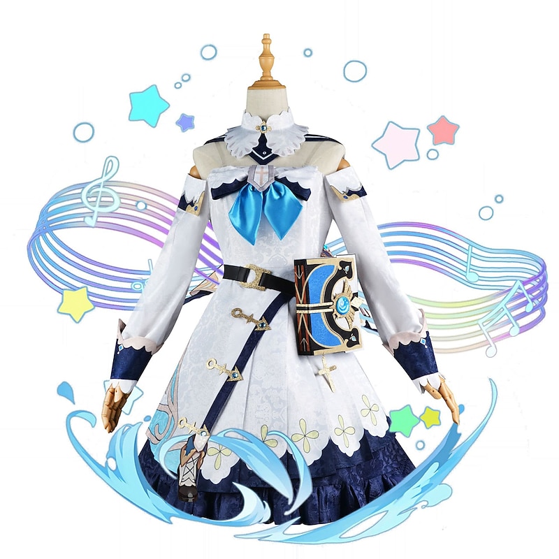 Genshin Impact Barbara Anime Cosplay Costume Outfits Cosplay Suits Costume For Women's Adults'