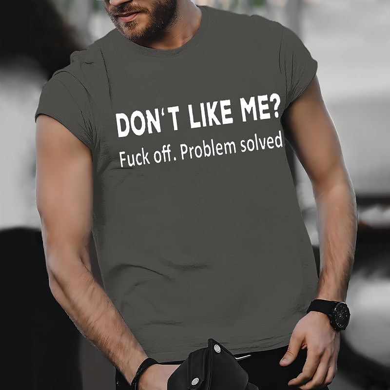 Men's Graphic Prints Funny Letter Print T Shirt Graphic Tee Cotton Short Sleeves Graphic Shirt Wine Black White Comfortable Tee Vacation Street Fashion Designer Clothing4