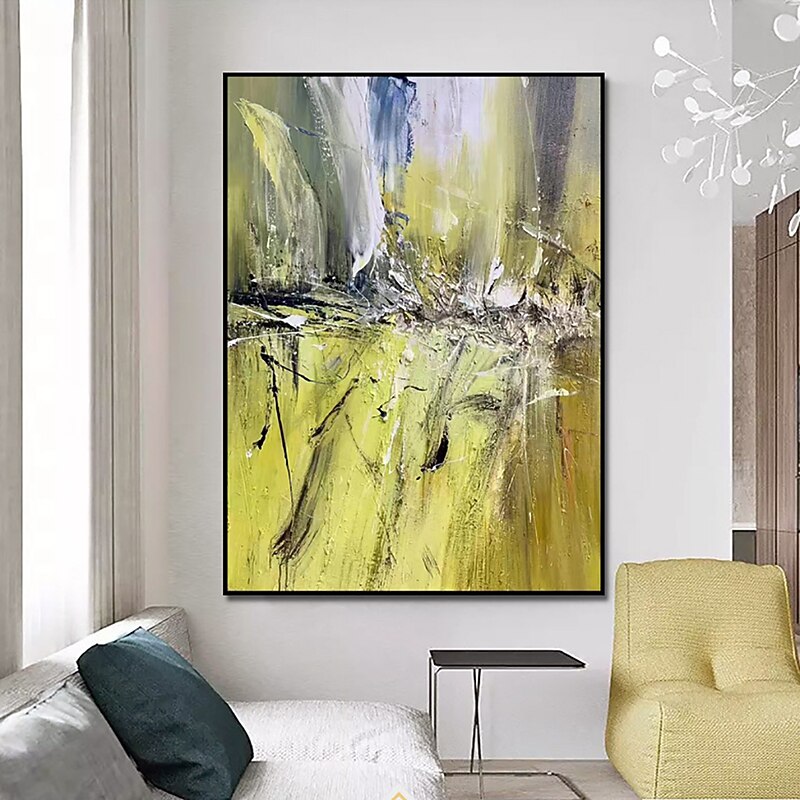 Handmade Oil Painting Canvas Wall Art Decoration Zao Wou-ki's Abstract Modern Style for Home Horizontal Living Room Decor Rolled Frameless Unstretched Painting4