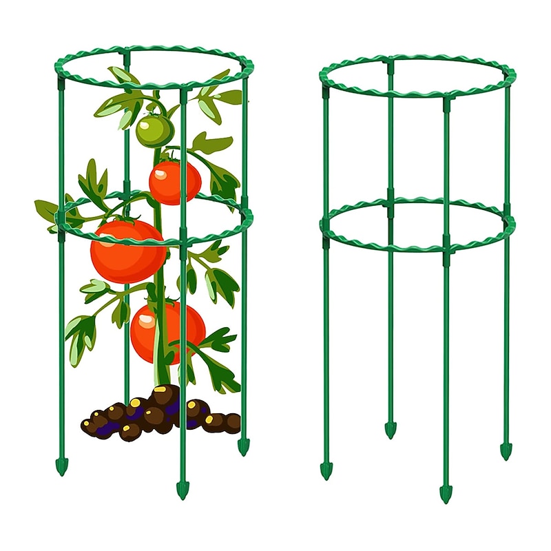 DIY Tomato Cages Plant Support CagesAssembled Multi -layer Adjustable Garden Trellis for Vegetables Fruits Climbing Plants Pots Flowers Vines
