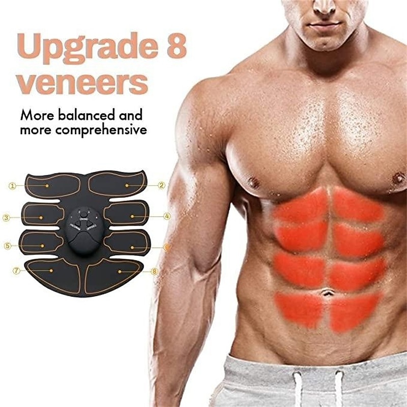 EMS Electric Muscle Stimulator Home Gym Equiment Fitness Massage Shoulder Leg Arm Abdominal Trainer Body Massager(Battery not include)3