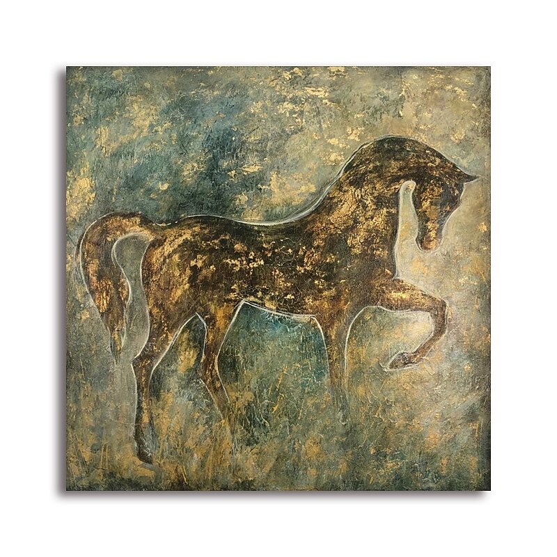 Oil Painting Handmade Painting Hand Painted Wall Art Abstract Horse Canvas Painting Home Decoration Decor No Frame Painting Only2
