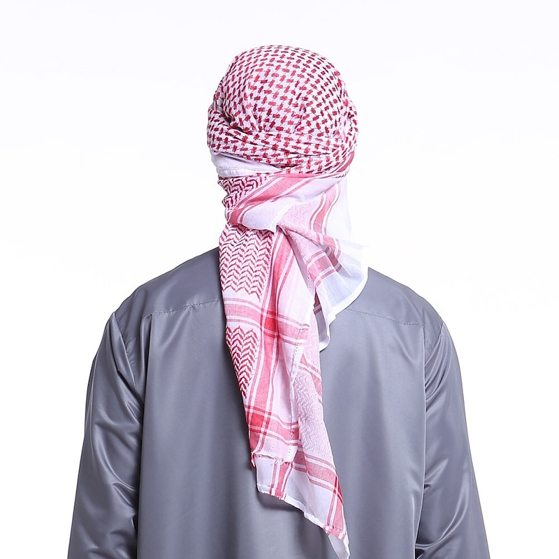 Men's Hat Scarf Cap Religious Arabian Muslim Ramadan Adults Headpiece3