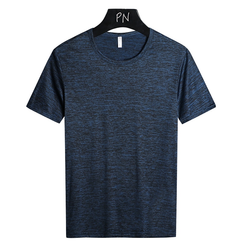 Men's T Shirt Moisture Wicking Shirts Short Sleeve Crew Neck Spring & Summer Plain Fashion Designer Casual Street Holiday Beach Drak Gray Blue Red Top Tee for Men3