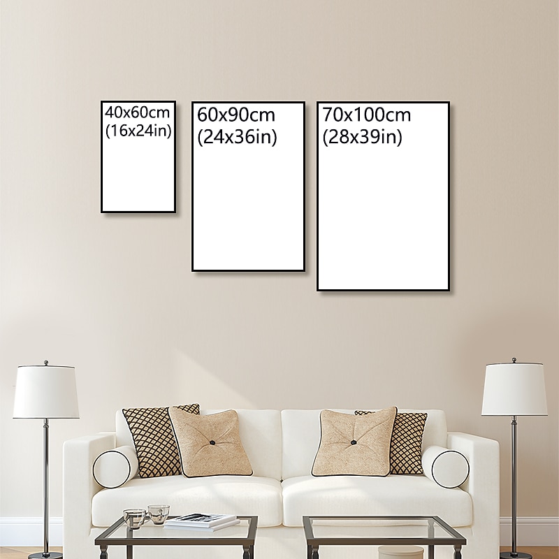 Nursery Oil Painting Handmade Hand Painted Wall Art Colorful Cartoon Giraffe Animal Home Decoration Décor Stretched Frame Ready to Hang2