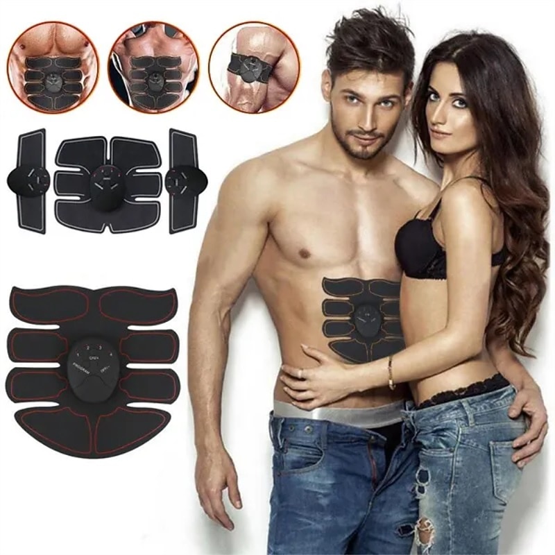 EMS Electric Muscle Stimulator Home Gym Equiment Fitness Massage Shoulder Leg Arm Abdominal Trainer Body Massager(Battery not include)2