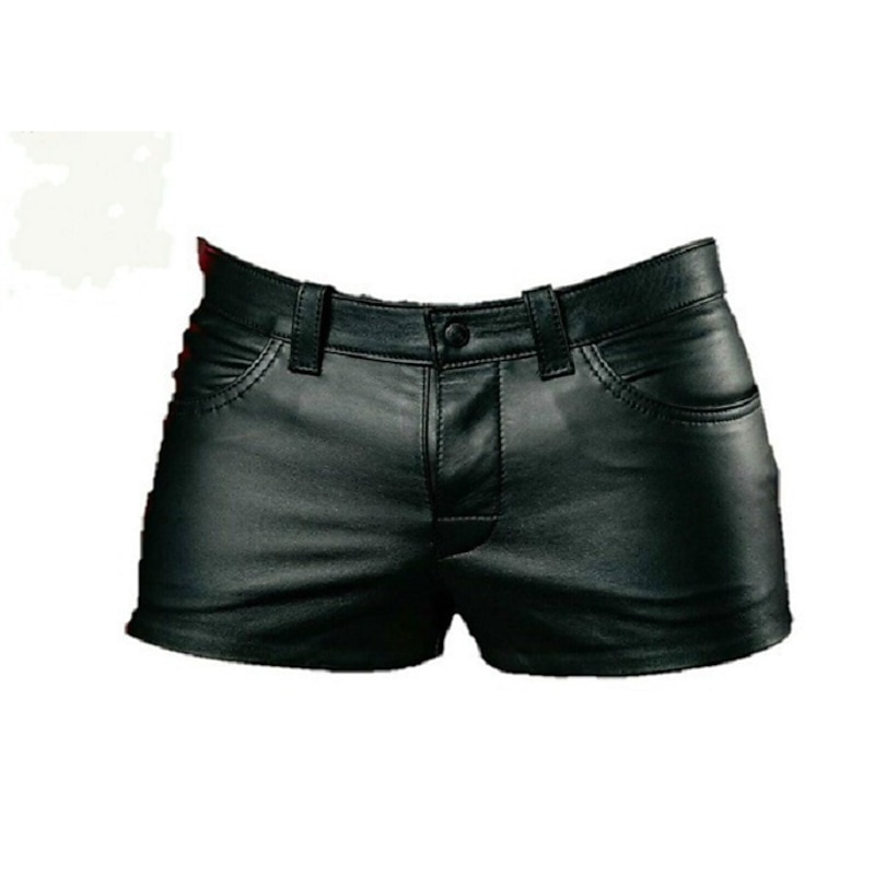Men's Shorts Pocket Solid Colored Waterproof Short Shorts Workout Slim Black Low Waist Inelastic2