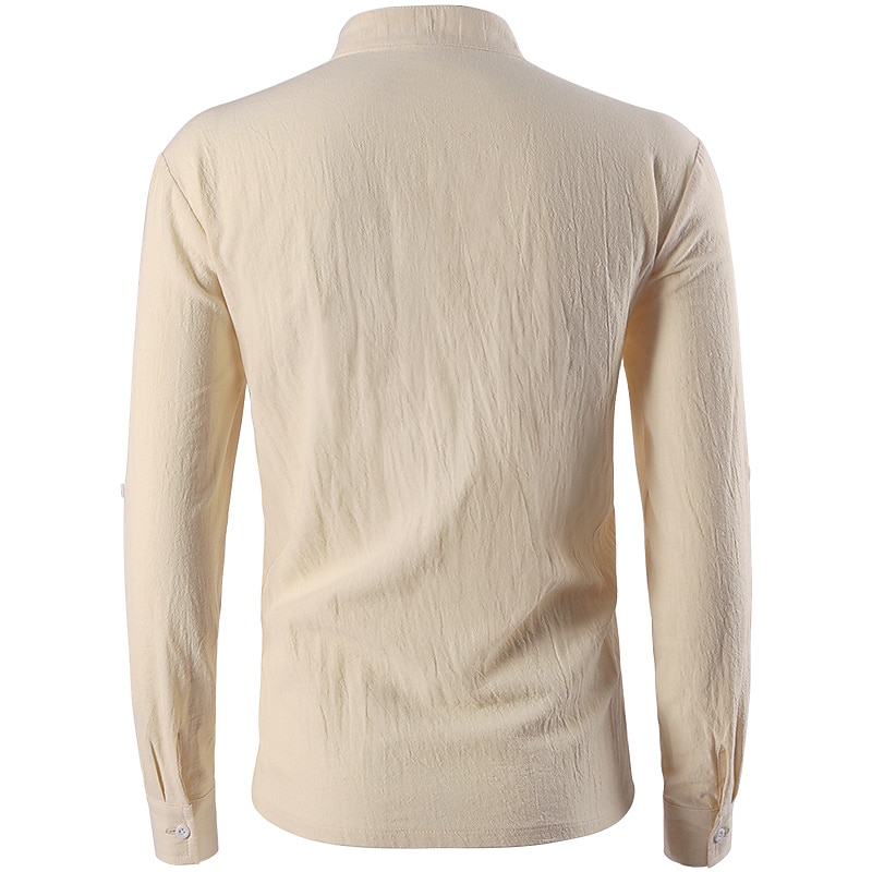 Medieval Steampunk 17th Century Blouse / Shirt Pirate Viking Elven Fancy Dress Men's Pirate Fantasy Masquerade Casual Daily Adults' Shirt3