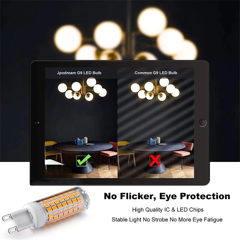 6pcs LED Bulb G9 88LED Lamp AC 220V Light Bulb SMD2835 led Spotlight Chandelier Lighting Halogen Lamp E144