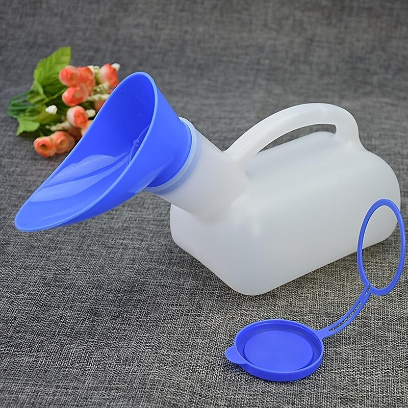 Portable Urinal Potty Bottle With Lid For Cars, Emergency, Travel(1000ML)4
