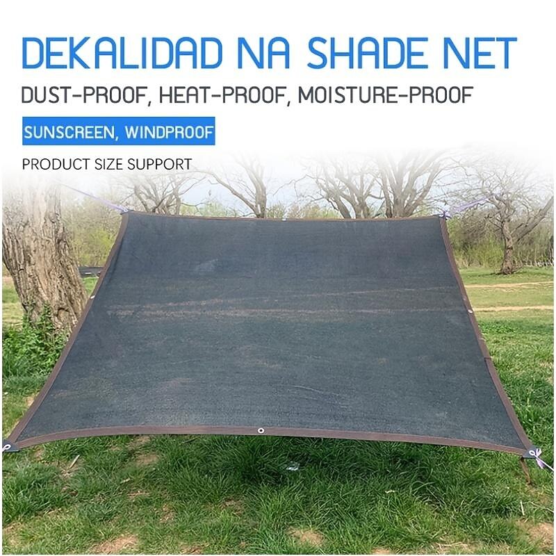 Anti-UV Sun Shade Net Gazebo Shelter Outdoor Pergola Canopy Sun Cover Agriculture Greenhouse Sunshade Net, Stall Supplies, Black4