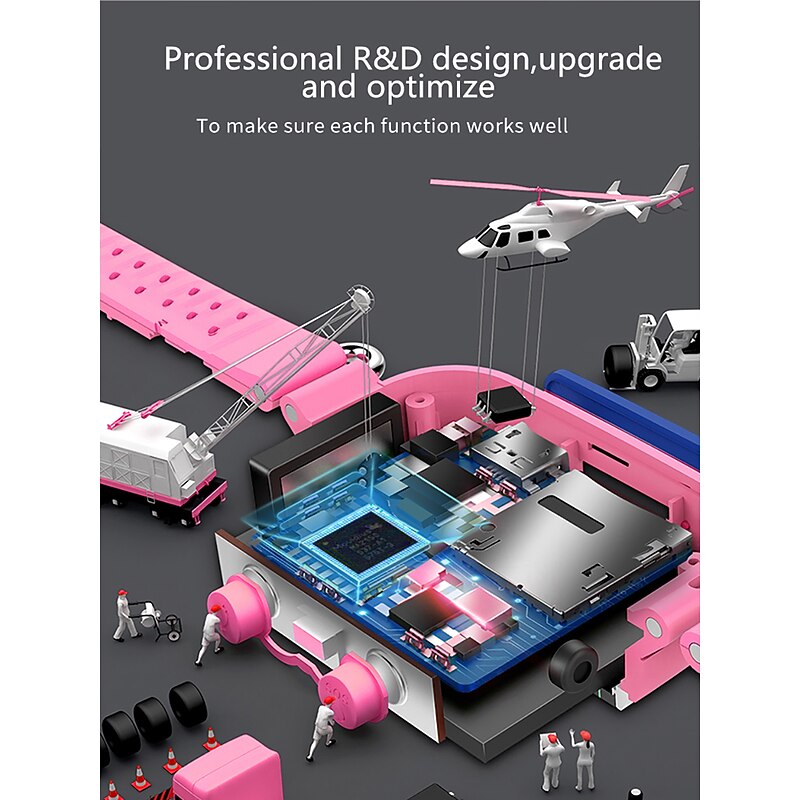 Smart Watch 1.44 inch Kids Smartwatch Phone 2G Sleep Tracker Alarm Clock Camera Compatible with Smartphone Kids Hands-Free Calls with Camera Camera Control IP 67 33mm Watch Case / 200-2504