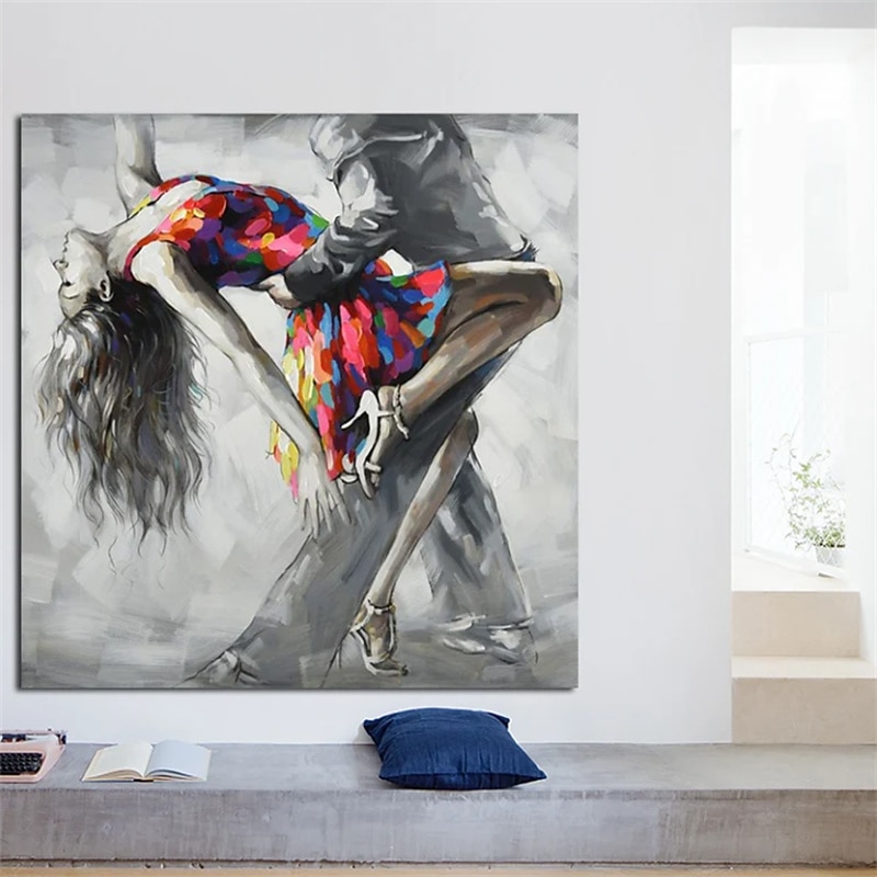 Tango Dancing Oil Painting Naked Sexy Woman Ballet Dancer Body Nude Oil Painting On Canvas Rolled Without Frame