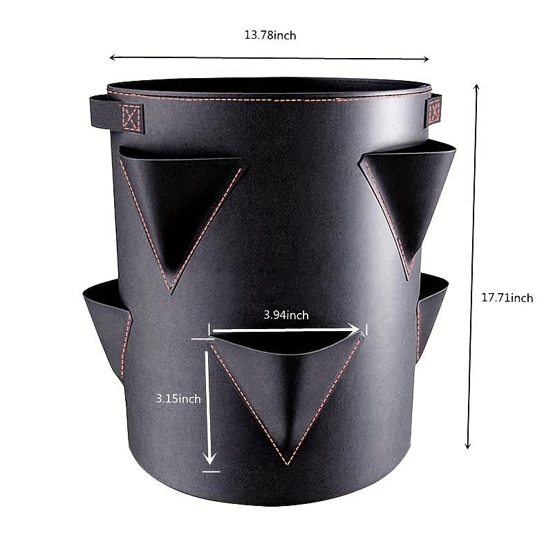 Grow Bags, Strawberry Planter Bags With Handles, 5/7/10 Gallon Heavy Duty Non-woven Fabric Plant Pots For Tomato,Carrot, Onion, Fruits, Flower And Vegetables, Garden Supplies3