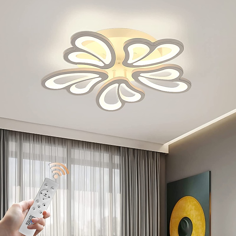 LED Ceiling Light 3/5/9/12/15 Heads Ceiling Lamp Acrylic Aluminum Stepless Dimming Bedroom 110-240V ONLY DIMMABLE WITH REMOTE CONTROL3