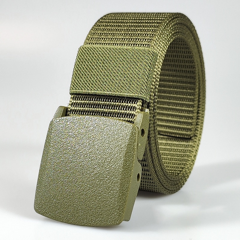 Men's Belt Tactical Belt Nylon Web Work Belt Black Yellow Knitted Fabric Military Army Plain Daily Wear Going out Weekend