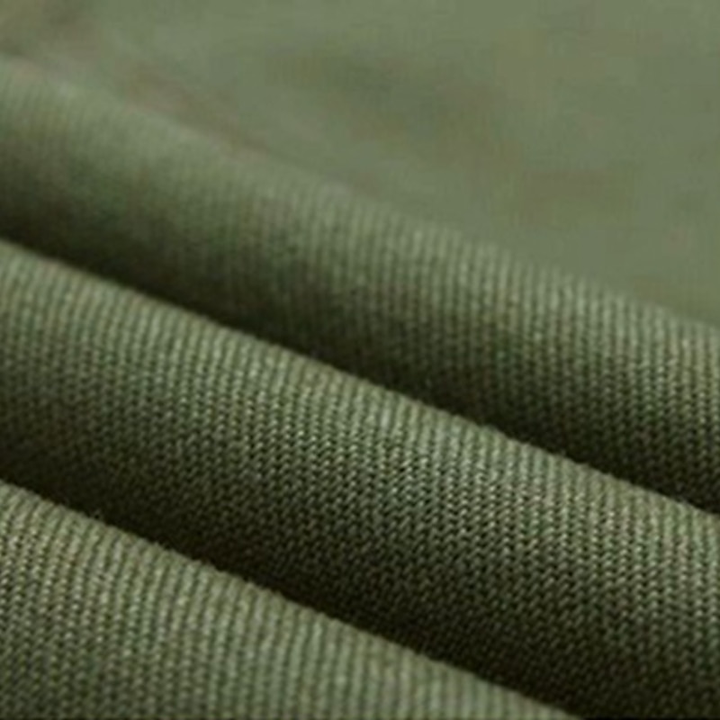 Men's Cargo Pants Combat Trousers 8 Pocket Plain Breathable Lightweight Full Length Casual Daily Trousers ArmyGreen Black Micro-elastic3