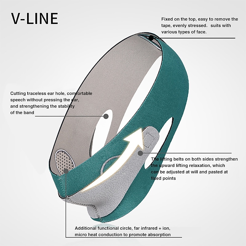 Breathable V Shape Bandage Face Lift Up Slimming Mask Belt Anti Wrinkle Reduce Double Chin Band V Face Chin Cheek Strap3