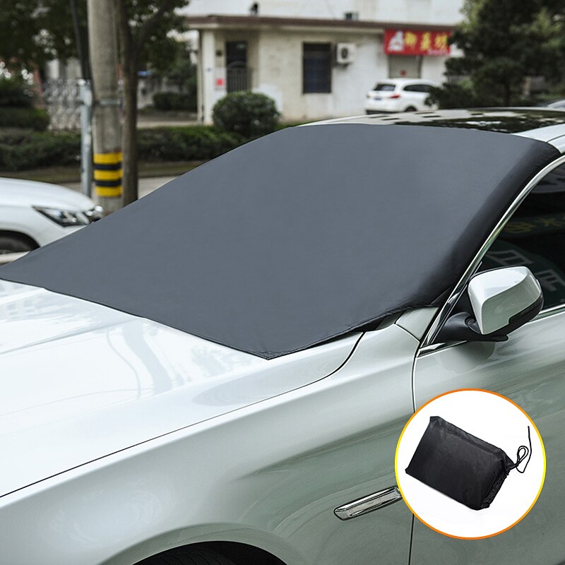 Automobile Magnetic Sunshade Cover Car Windshield Sun Shade Waterproof Protector Cover Car Front Windscreen Cover Four Seasons