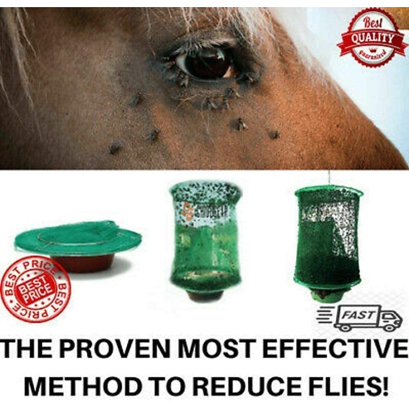 Fly Traps Outdoor, Ranch Fly Trap - The Most Effective Trap EVER Made for Flies/Mosquito/Bees2