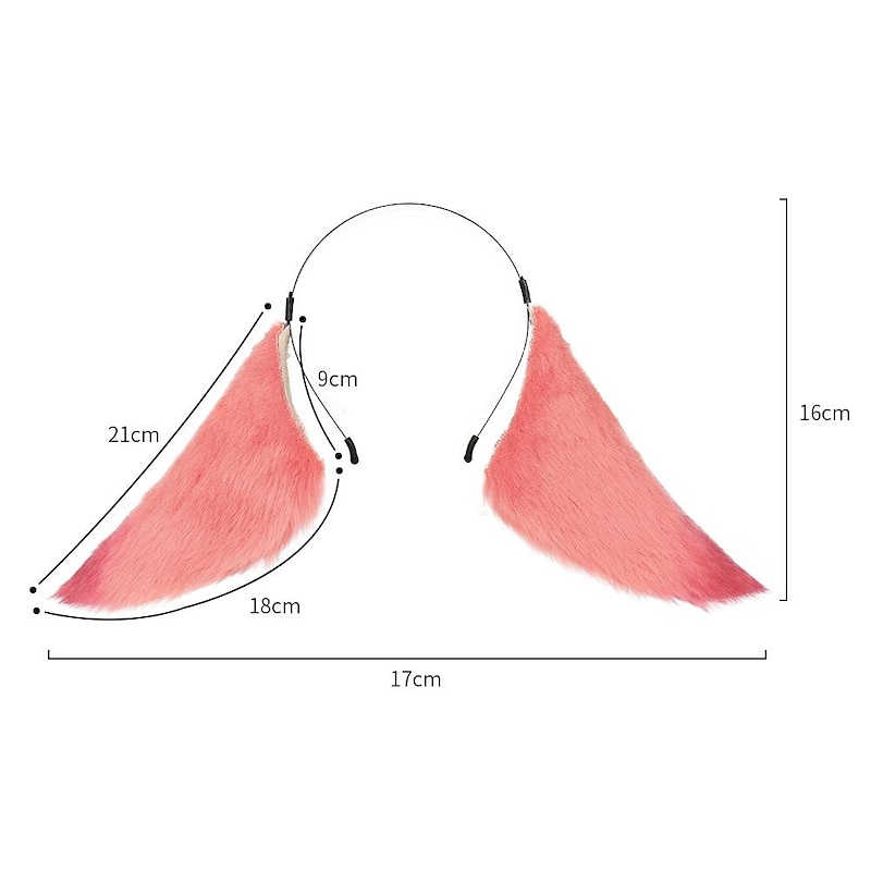 Yae Miko Handmade Genshin Impact Yae Miko Ears Animal Fox Rabbit Headwear Ears Genshin Impact Accessories Props Lolita Rabbit Ear Headband for Halloween Yae Miko Cosplay3