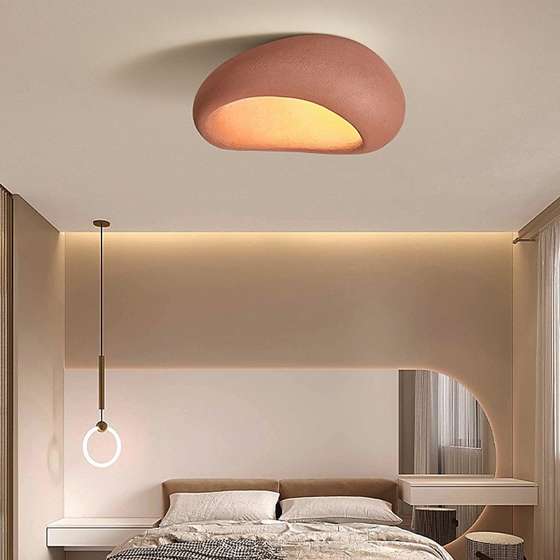 Oval Creative Ceiling Lamp Shade,Modern Wabi-Sabi Style Ceiling Light,Elegant Nordic Living room Ceiling Chandelier,Minimalist Ceiling Lamp3