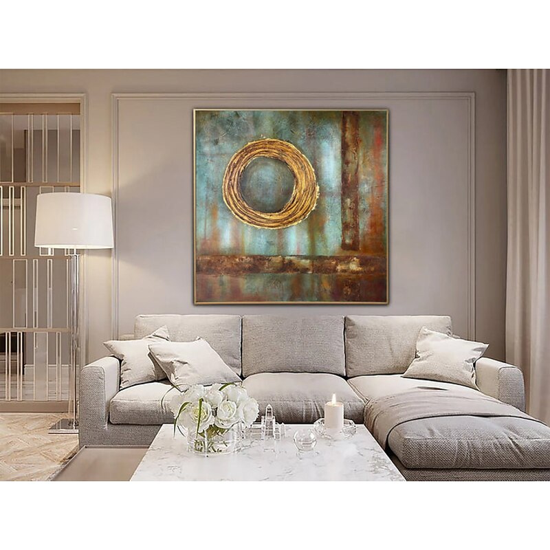 Oil Painting Handmade Big Size Painting Hand Painted Wall Art Gold Abstract Canvas Painting Home Decoration Decor No Frame Painting Only4