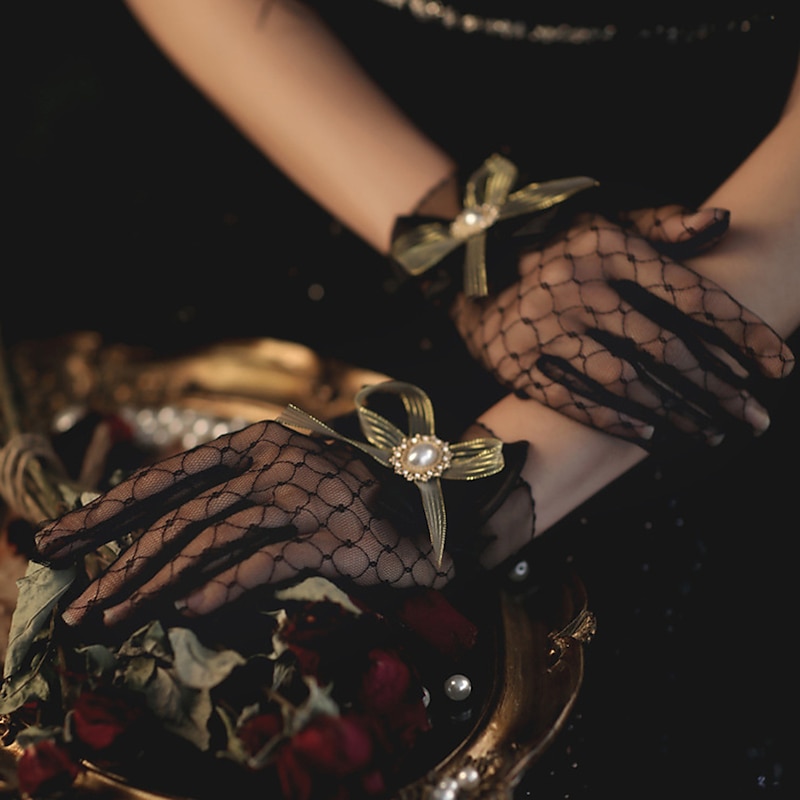 Elegant 1950s 1920s Gloves Bridal Normal The Great Gatsby Fancy Dress Women's Wedding Party / Evening Prom Adults' Gloves3