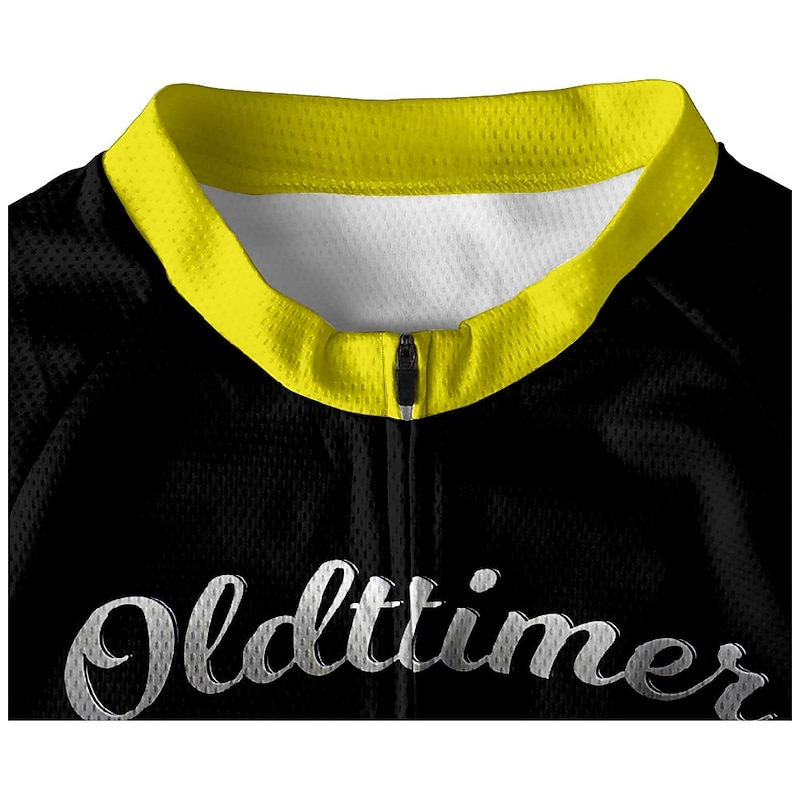 21Grams Men's Cycling Jersey Short Sleeve Bike Top with 3 Rear Pockets Mountain Bike MTB Road Bike Cycling Breathable Moisture Wicking Reflective Strips Back Pocket Violet Yellow Red polychrome Gradie4