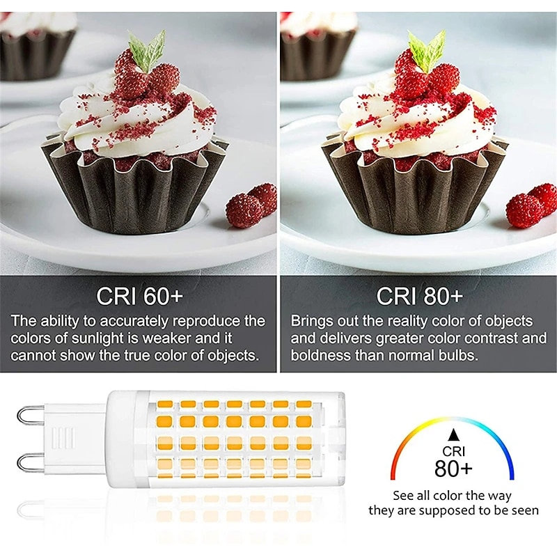 6pcs LED Bulb G9 88LED Lamp AC 220V Light Bulb SMD2835 led Spotlight Chandelier Lighting Halogen Lamp E143