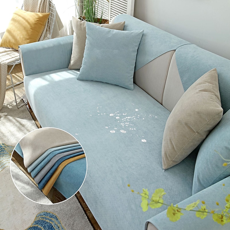 Couch Covers Waterproof Sectional Sofa Cover Farmhouse Sofa Seat Towel Mat For Dogs Pet,Pad Slipcovers For Love Seat,L Shaped,Arm Chair Protector Anti Scratch(Not Sold By A Set)3