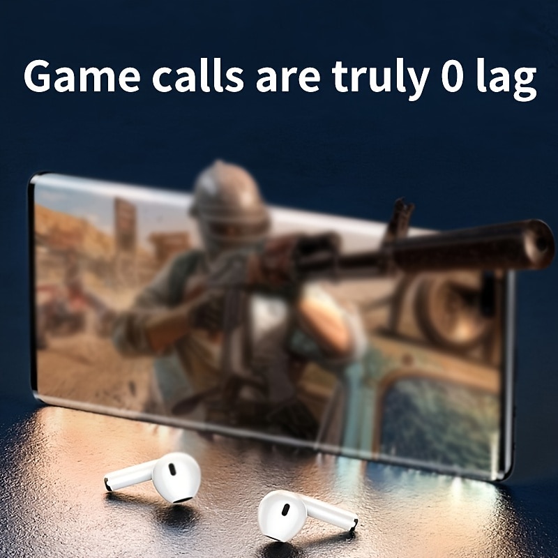 PRO6 True Wireless Headphones TWS Earbuds In Ear Bluetooth 5.1 Stereo with Charging Box Smart Touch Control for Apple Samsung Huawei Xiaomi MI  Zumba Everyday Use Traveling Mobile Phone4