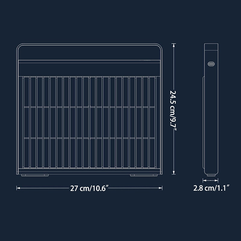 USB Rechargeable Electric Mosquito Killer Lamp - UV Light Black Light Insect Trap & Bug Zapper for Home & Office4
