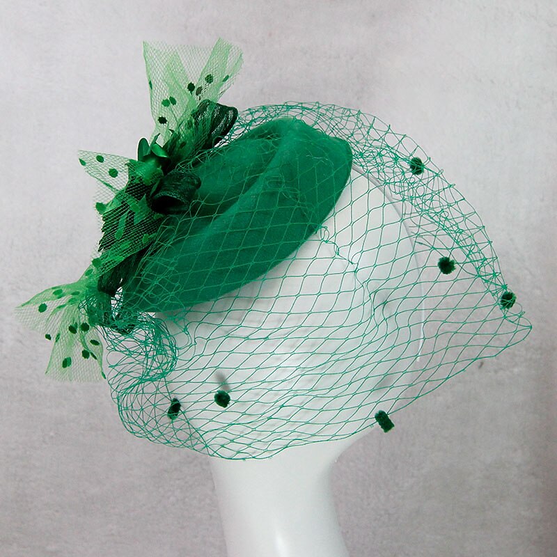 Fascinators Kentucky Derby Hat Headwear Headpiece Net Veil Hat Wedding Ladies Day Cocktail Royal Astcot With Cap Floral Headpiece Headwear4