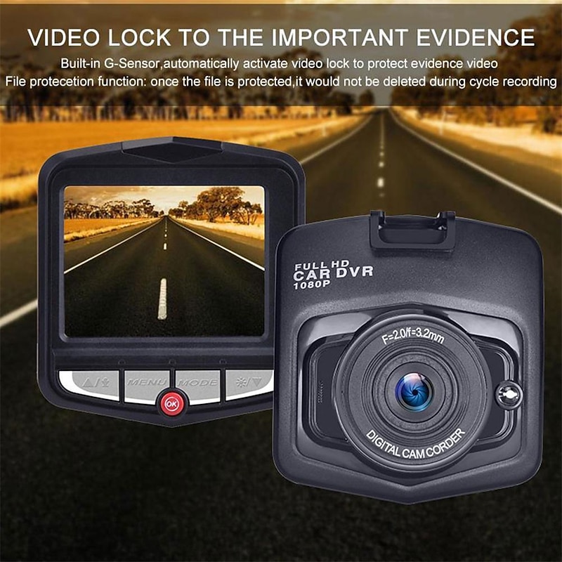 1080p New Design / Full HD Car DVR 150 Degree Wide Angle 2.4 inch IPS Dash Cam with Night Vision / motion detection / Loop recording Car Recorder3