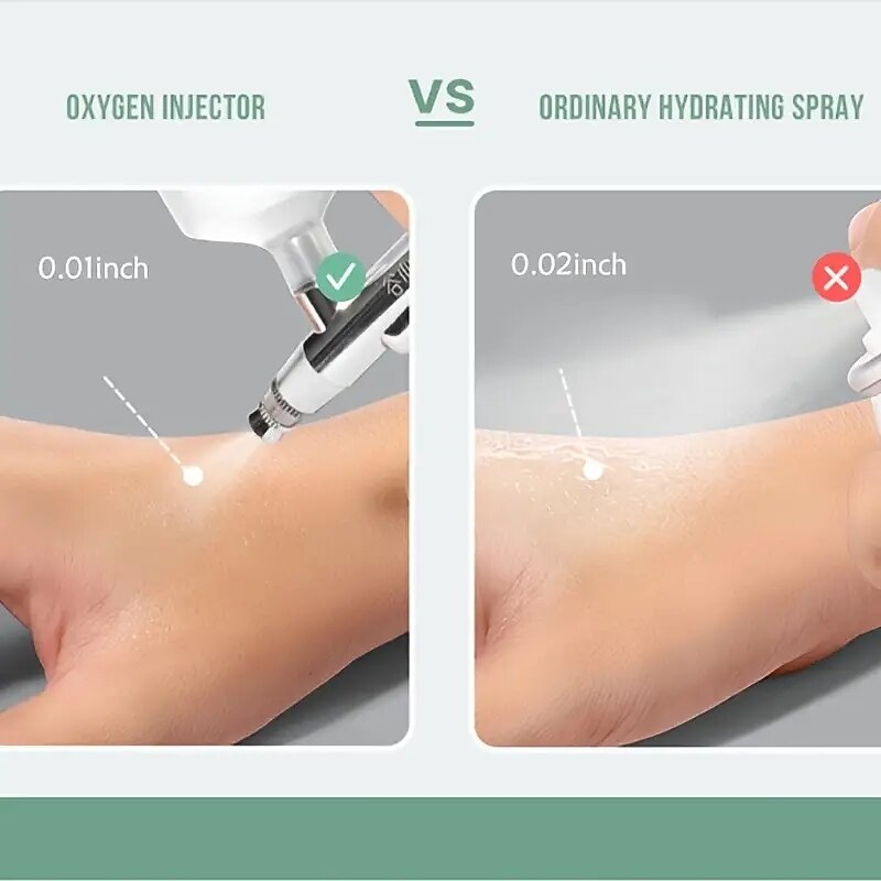 Oxygen Facial Portable Airbrush Handheld Facial Steamer For Lady Gifts Skin Care Tool Oxygen Injection Facial Misters Device Home Use Purple Green3