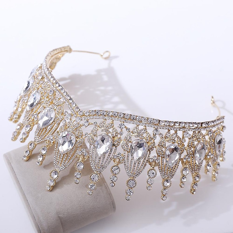 Color Tiara and Crown for Women Crystal Queen Crowns Rhinestone Princess Tiaras for Girl Bride Wedding Hair Accessories for Bridal Birthday Party Prom Halloween Cos-play Costume Christmas4