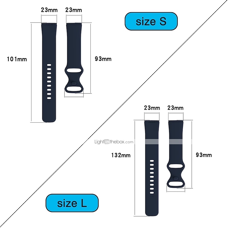 3 PCS Watch Band for Fitbit Versa 3 Sense Soft Silicone Replacement  Strap Women Men Waterproof Sport Band Wristband2