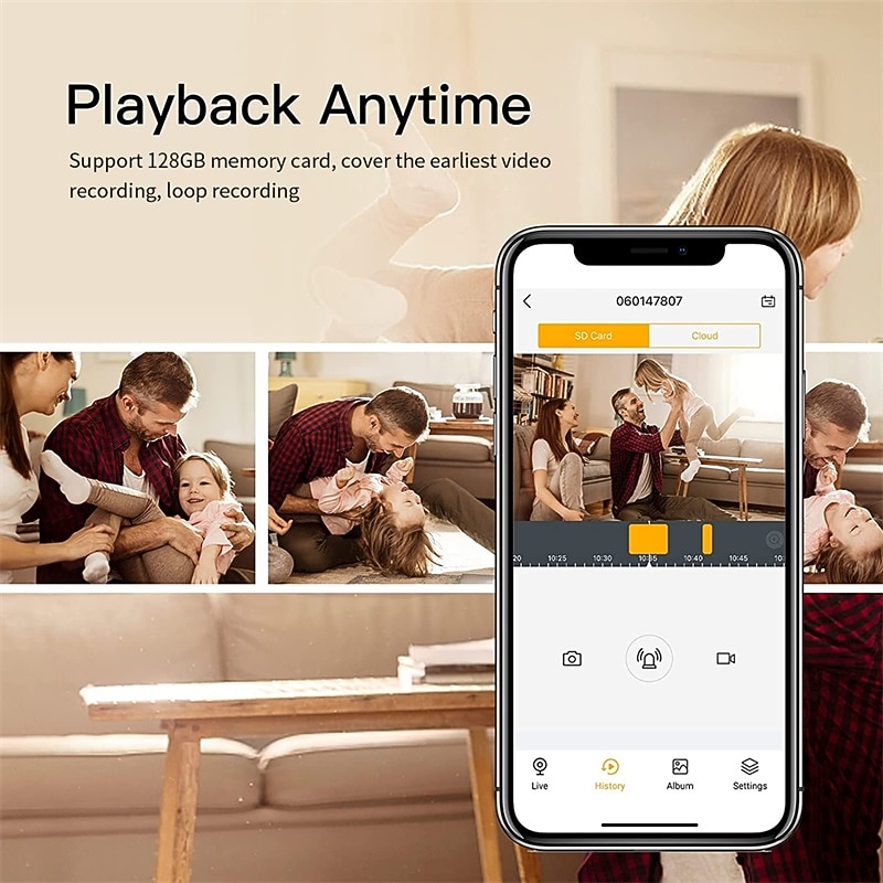 A3 1080P Surveillance IP WiFi Camera Mini Home Smart Two Way Intercom Survalance Camera Audio Video Night wifi Security Monitor4