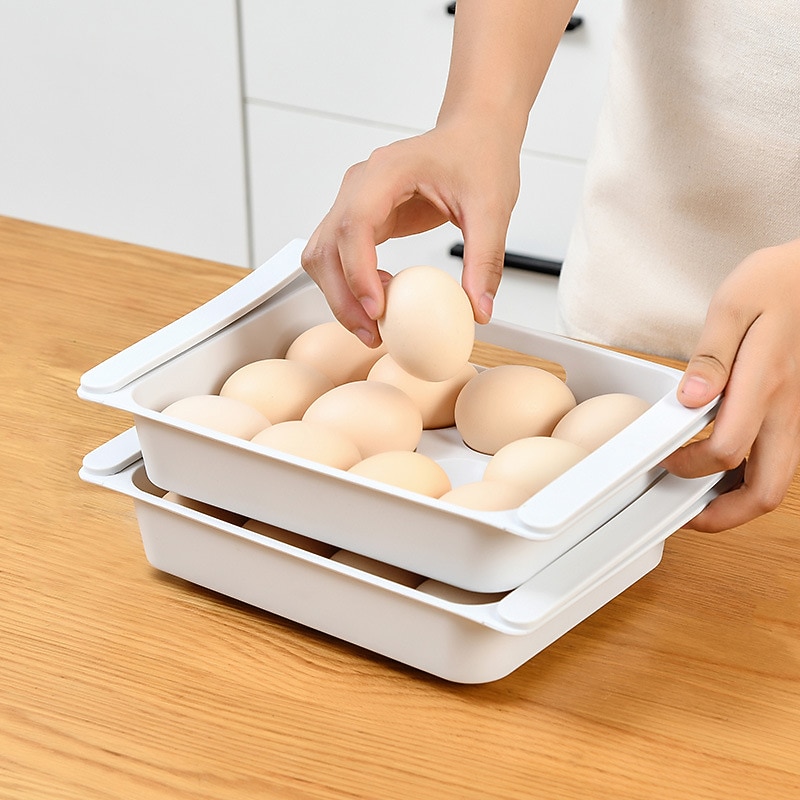 Hanging Kitchen Organizer Refrigerator Egg Fruit Storage Box Drawer Type Food Crisper Kitchen Accessories Fridge Organizer Shelf4