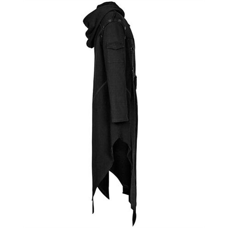 Punk & Gothic Medieval Coat Party Costume Jacket Knight Ritter Fancy Dress Men's Carnival Costume Halloween Carnival Mardi Gras Performance Adults' Coat Fall3