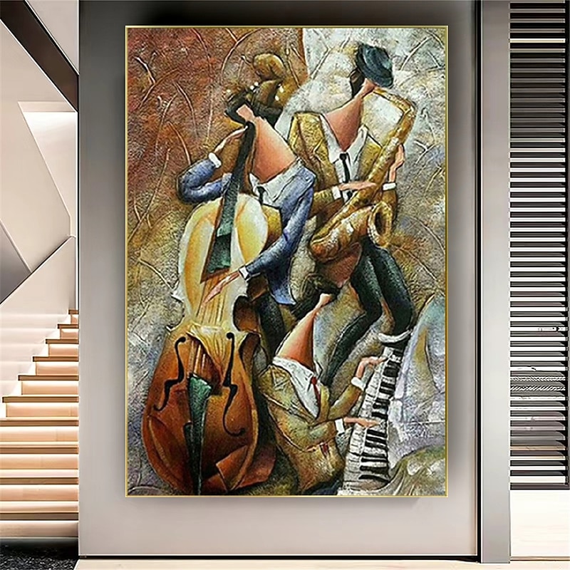 Mintura Handmade Abstract Figure Oil Paintings On Canvas Wall Art Decoration Modern Abstract Picture For Home Decor Rolled Frameless Unstretched Painting3
