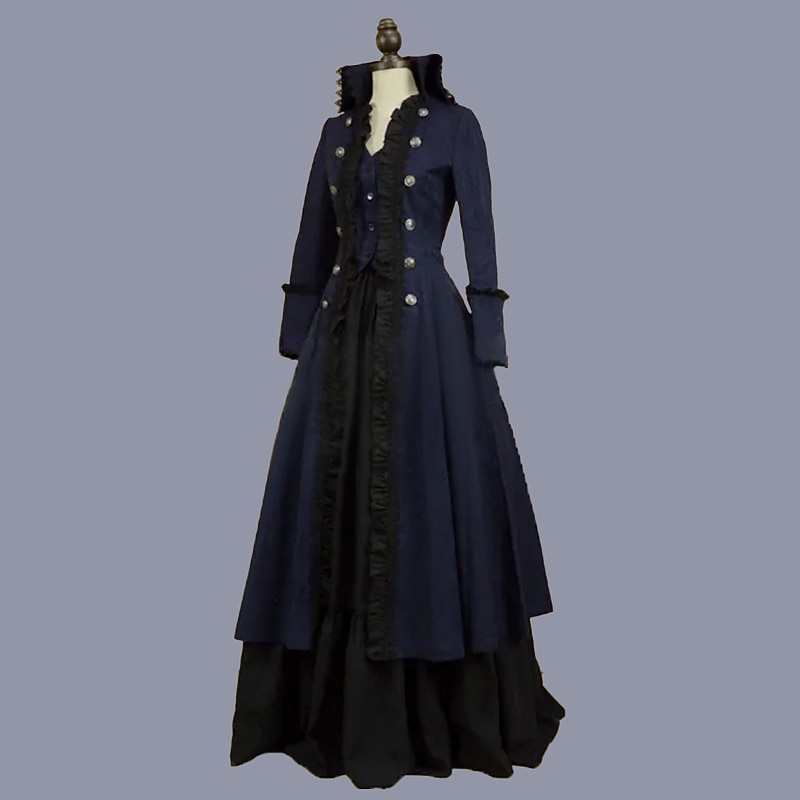 Rococo Victorian Vintage Dress Ball Gown Prom Dress Maria Antonietta Fancy Dress Women's Masquerade Carnival Party Halloween Adults' Dress