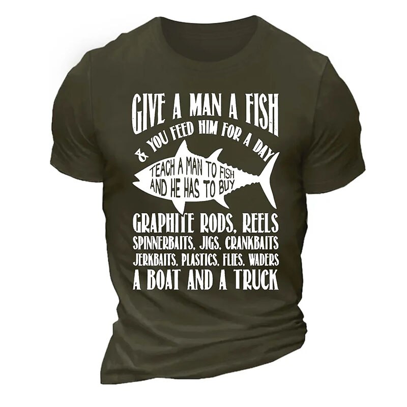 Men's Letter Graphic Prints T Shirt Graphic Tee Cotton Short Sleeves Graphic Shirt Black Dark Navy Green Comfortable Tee Outdoor Vacation Fashion Designer Clothing2