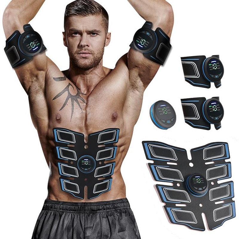 ABS StimulatorAb MachineAbdominal Toning Belt Workout Portable Ab Stimulator Home Office Fitness Workout Equipment for Abdomen4