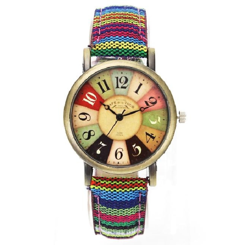 Quartz Watch Popular Movie Pattern Retro Watches Unisex Men Women Military Camouflage Belt Denim Canvas Band Fashion Sport Quartz Wrist Watch