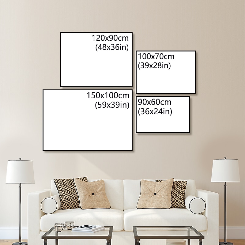 Handmade Oil Painting Canvas Wall Art Decoration Kandinsky Style Abstract for Home Decor Rolled Frameless Unstretched Painting2