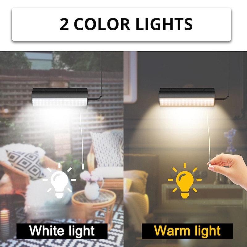Solar Light Outdoor Pendant Light Automatic Sensor Switch Double Head Garden Lights Used In Gardens Yards Indoors Etc.2