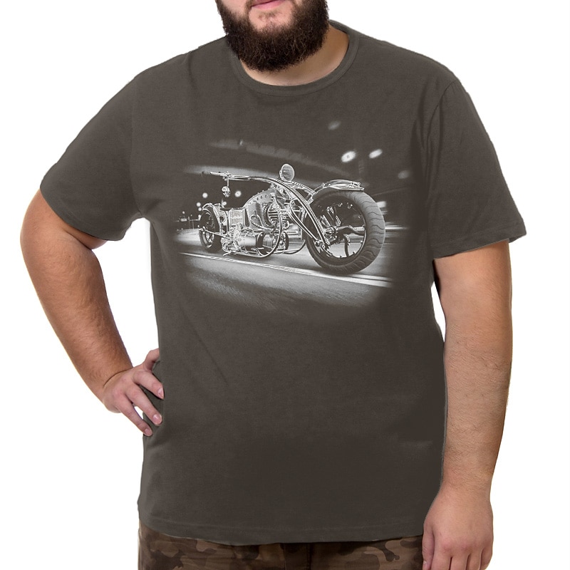 Men's Plus Size Big Tall T shirt Tee Tee Crewneck Black White Navy Blue Short Sleeves Outdoor Going out Print Graphic Prints Clothing Apparel Cotton Blend Streetwear Stylish Casual4